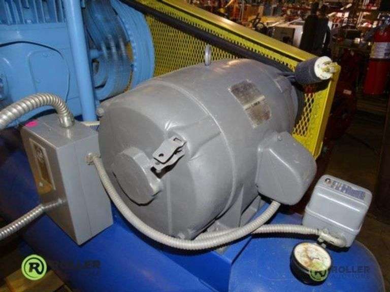 Quincy 35015 Air Compressor, 10HP, with Pressure Regulator Roller