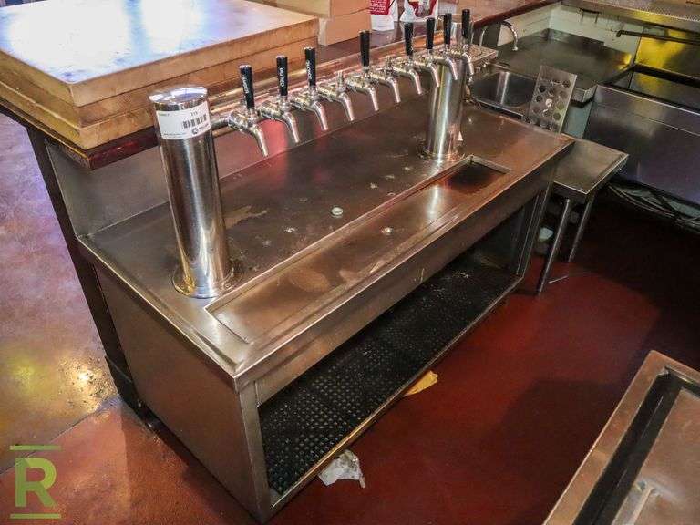 9-Head Tap With Cabinet, 56" x 24" - Roller Auctions