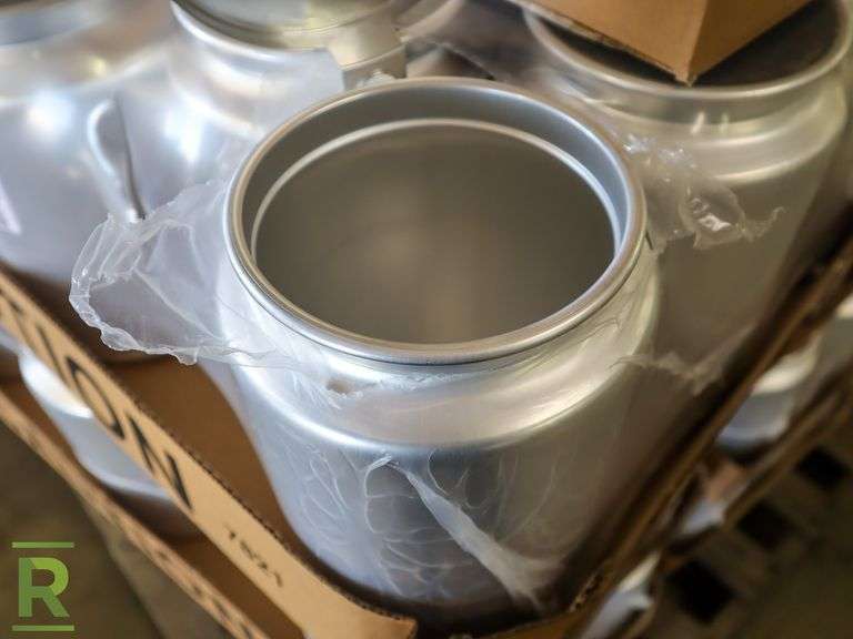 Pallet of Aluminum Cans With Lids - Roller Auctions