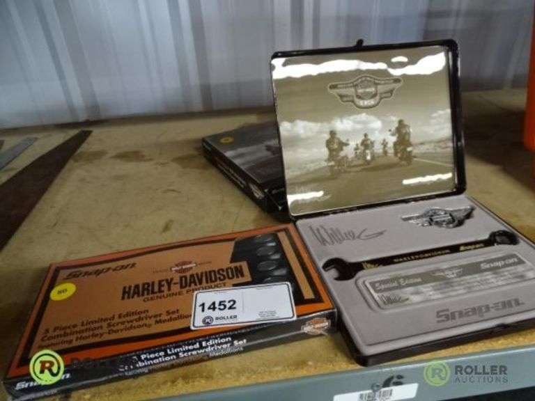 Snap On 5Piece Limited Edition Harley Davidson Screwdriver Set and Snap On 95th Anniversary