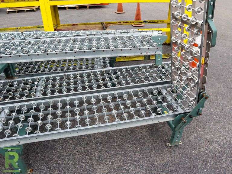 (6) Roller Conveyor Units, 10' Long x 18" Wide - Roller Auctions