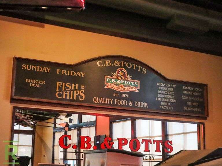 CB&Potts Large Sign - Roller Auctions