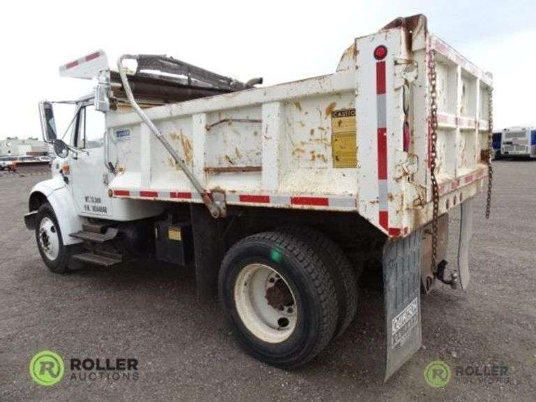 2001 INTERNATIONAL 4700 S/A DUMP TRUCK, 7.3L T444E Diesel, Automatic