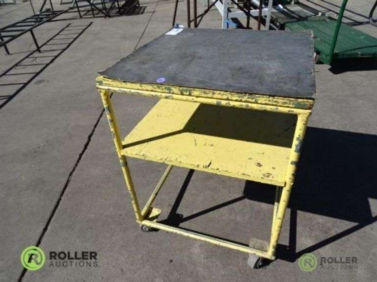 Rolling Wood and Metal Cart Roller Auctions