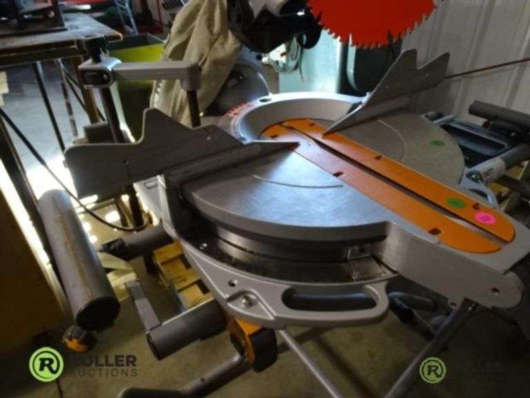 Ridgid MS1290LZA 12in Sliding Compound Miter Saw With Stand Roller
