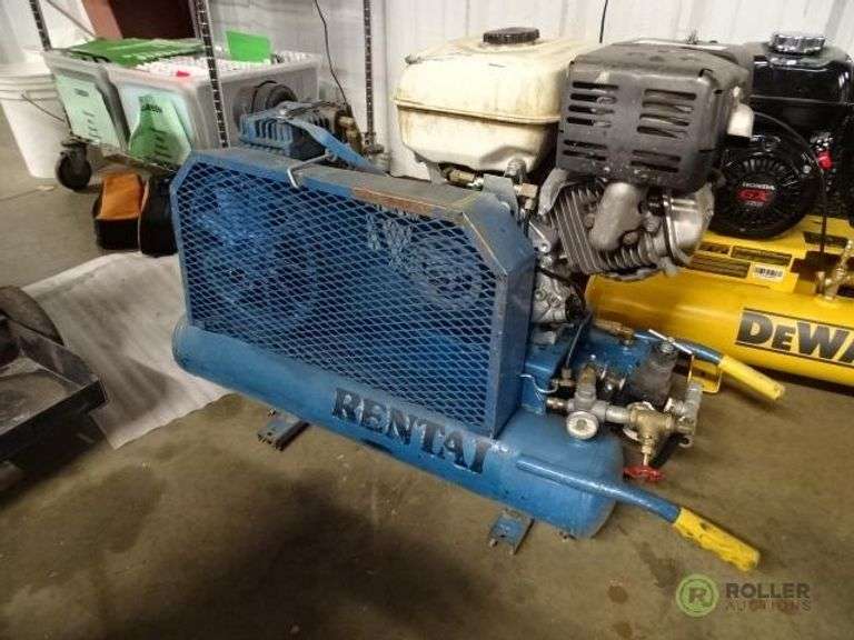 Emglo Twin Tube Portable Air Compressor, Honda GX 240 8.0 Hp Gas Engine