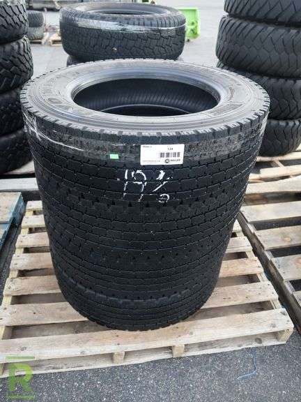 (4) 2019 Toyo 225/70R19.5 Tires - Roller Auctions