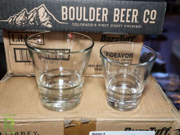 (3) Boxes Of Rocks Glasses - Roller Auctions