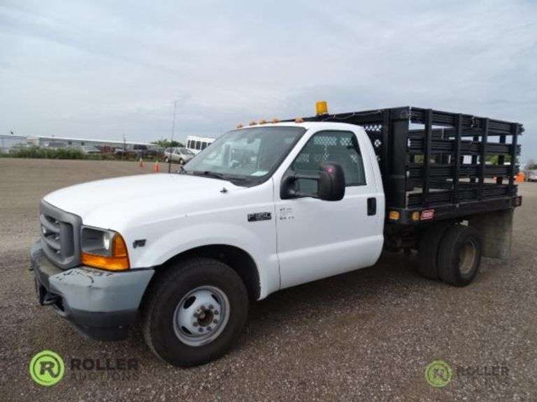 2001 ford f350 super duty xl stakebody truck 6 8l v10 automatic