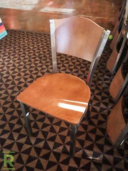 (44) Wood And Metal Dining Chairs - Roller Auctions