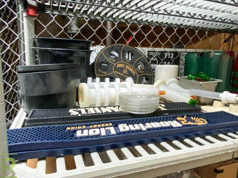 Glassware, Bar Mats, Pitchers, Box of Matchbooks, etc - Roller Auctions
