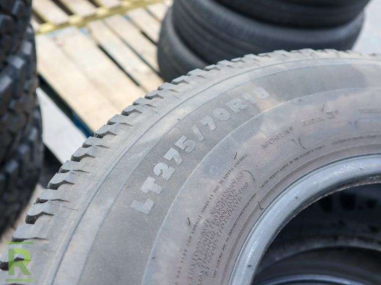 (4) 2018 Michelin LT275/70R18 Tires - Roller Auctions