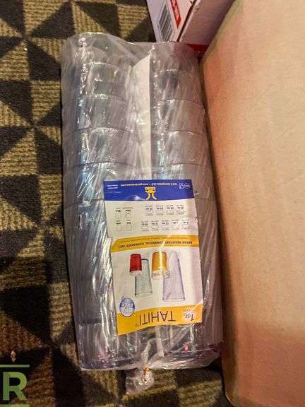 (2) Boxes of Plastic Water Cups - Roller Auctions