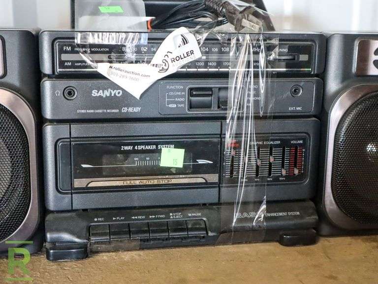 DeWalt Jobsite Radio and Sanyo Boom Box - Roller Auctions