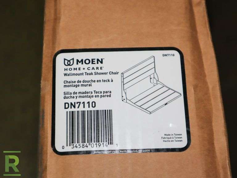 Moen DN7110 Wall Mount Teak Shower Chair Roller Auctions