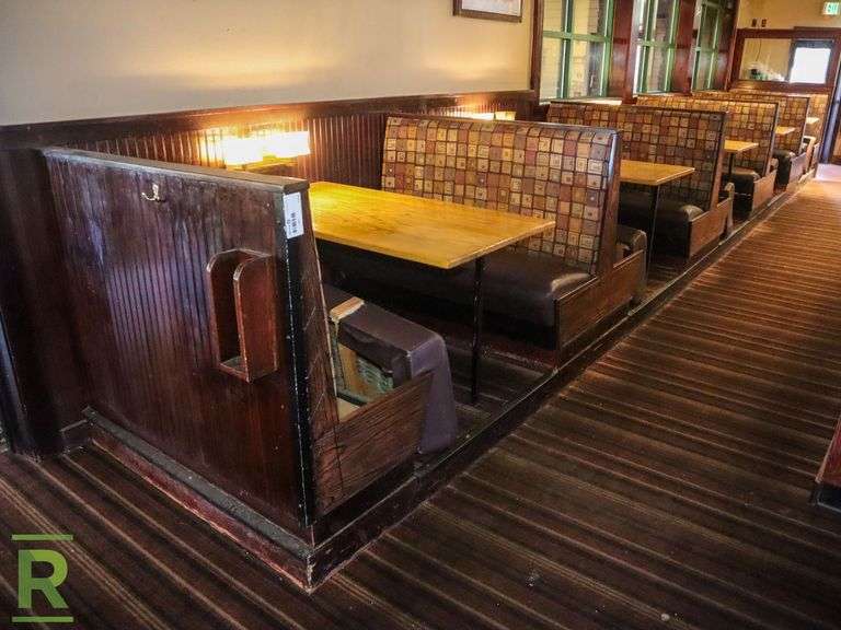 Booth Package, (8) Singles, 54" x 24", (12) Doubles, 54" x 48", (15) Tables, 54" x 30" And (4) Corner Booths - Roller Auctions