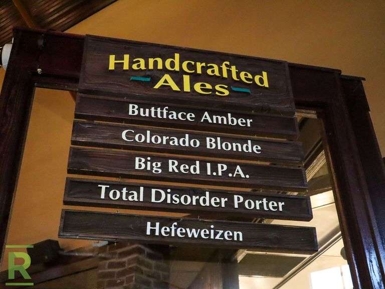 Handcrafted Ales Sign - Roller Auctions
