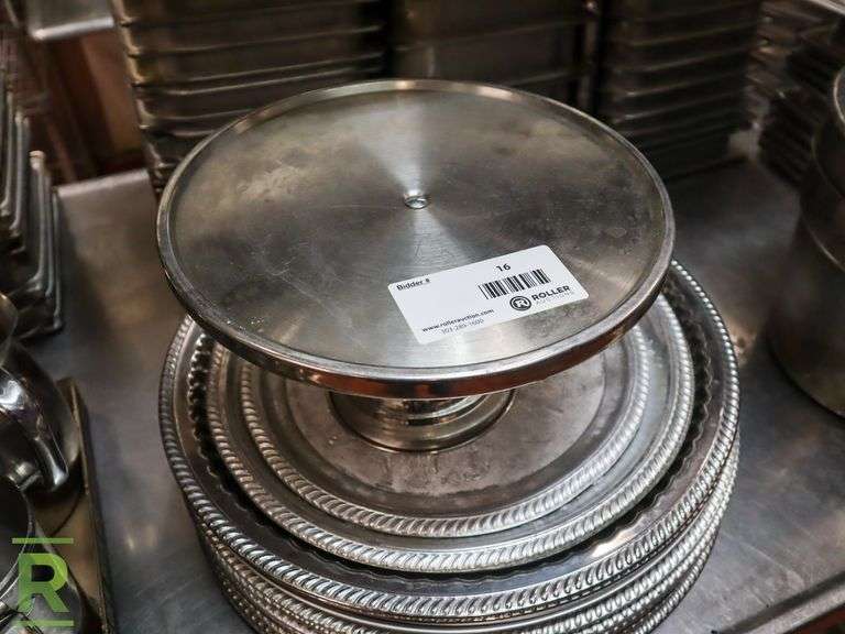 Metal Trays And Cake Stand - Roller Auctions