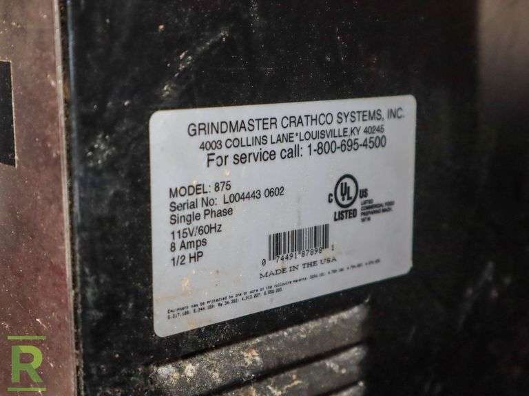 Grindmaster 875 Coffee Grinder - Roller Auctions