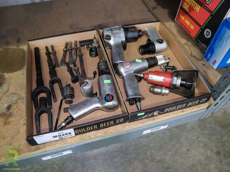 (2) Trays of Pneumatic Tools - Roller Auctions