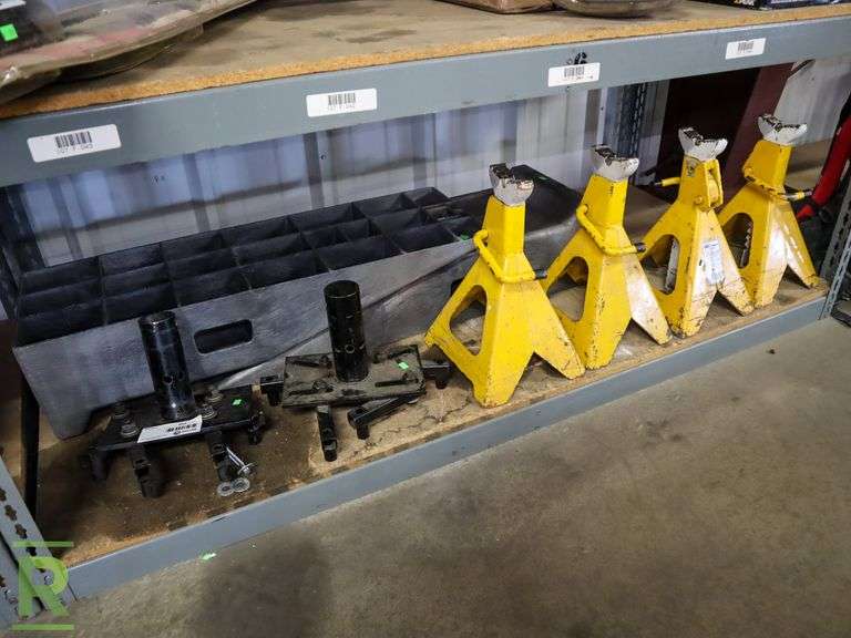(4) Wilmar Jack Stand, Engine Stand Adapters and (2) Ramps - Roller Auctions