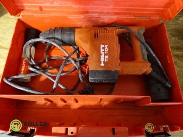 Hilti TE104 Hammer Drill With Case Roller Auctions