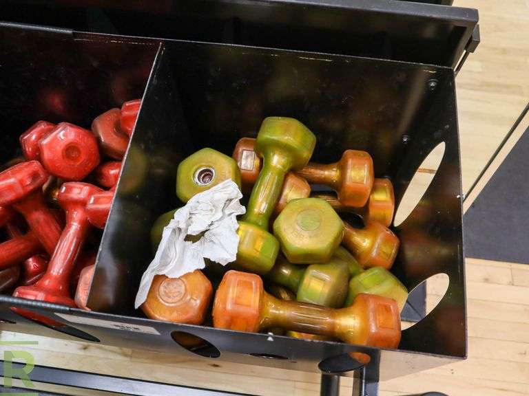 Hampton Jelly-Bells, 2.5lbs, 5lbs, 7.5lbs, 10lbs, 12.5lbs With Rack - Roller Auctions