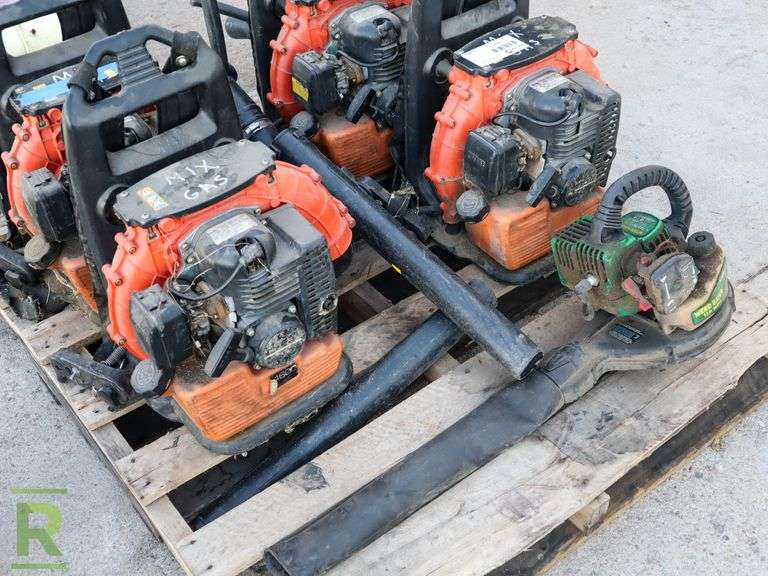 (4) Tanaka Backpack Blowers and Weed Eater Hand Held Blower, Gas