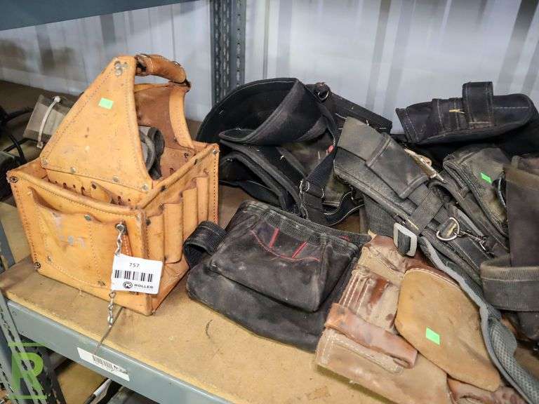 Shelf of Tool Belts - Roller Auctions