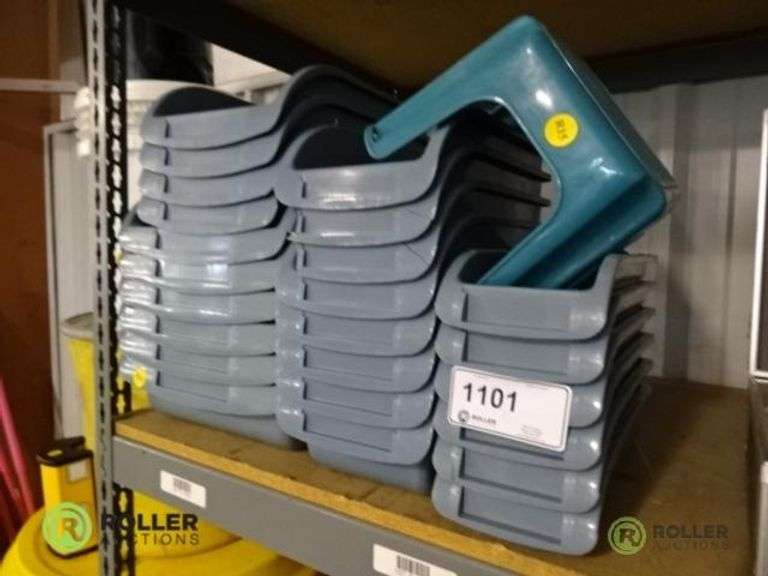 Group of Assorted Plastic Storage Bins Roller Auctions