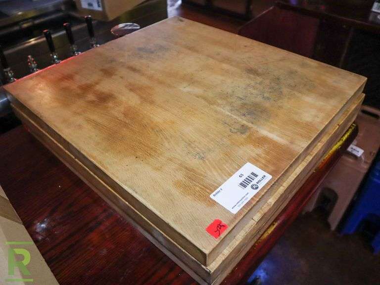 (3) 2' x 2' Butcher Blocks - Roller Auctions