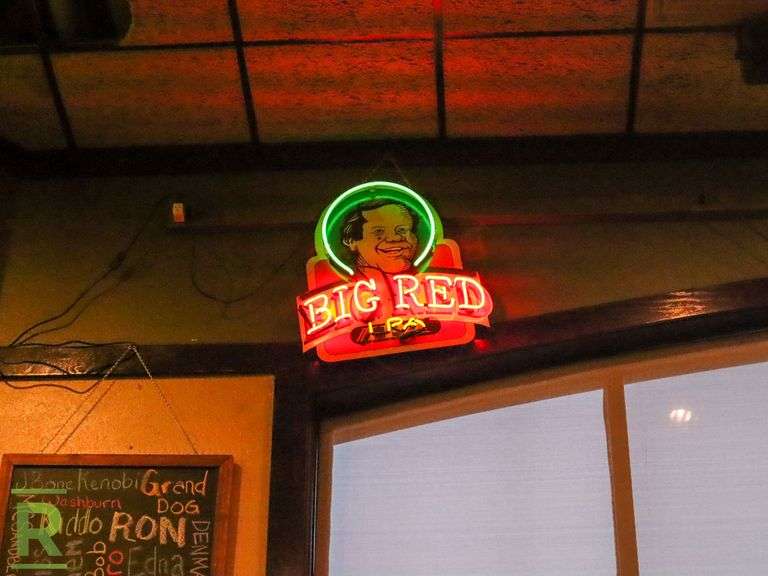 Big Red Neon Sign - Roller Auctions