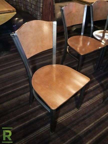 (21) Wood And Metal Dining Chairs - Roller Auctions
