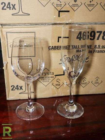 (3) Boxes Of Chef & Sommelier 46978 And Libby Wine Glasses - Roller Auctions