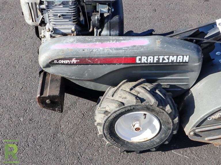 Craftsman 17" Rear Tine Tiller, Gas Roller Auctions