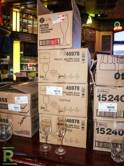 (3) Boxes Of Chef & Sommelier 46978 And Libby Wine Glasses - Roller Auctions