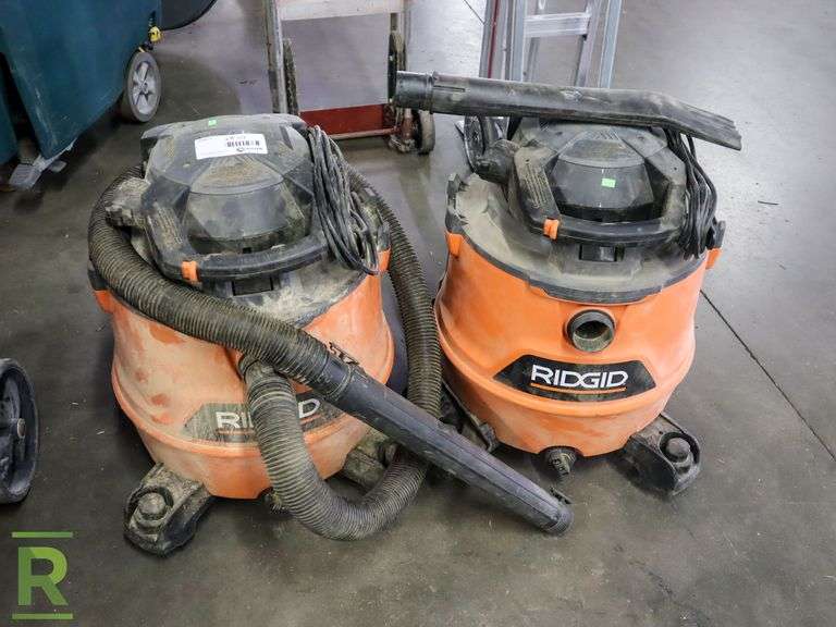 (2) Ridgid Wet/Dry Vacuums - Roller Auctions