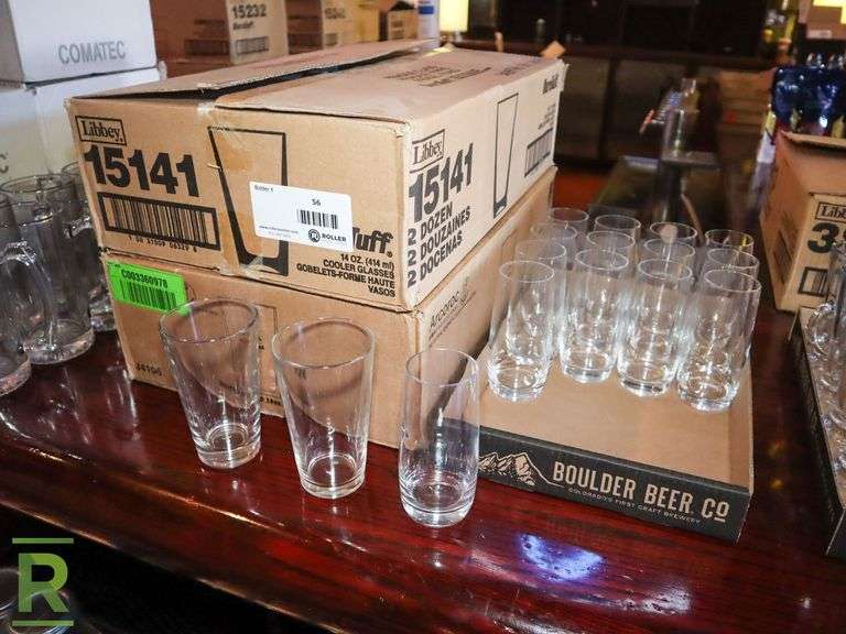 (3) Boxes Of Mixing Glasses - Roller Auctions