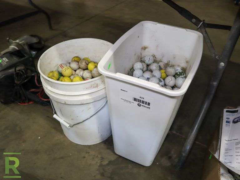 (2) Bins Of Golf Balls - Roller Auctions