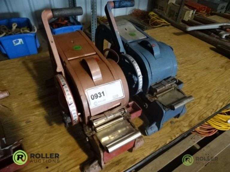 (2) Wet Tape Machines Roller Auctions