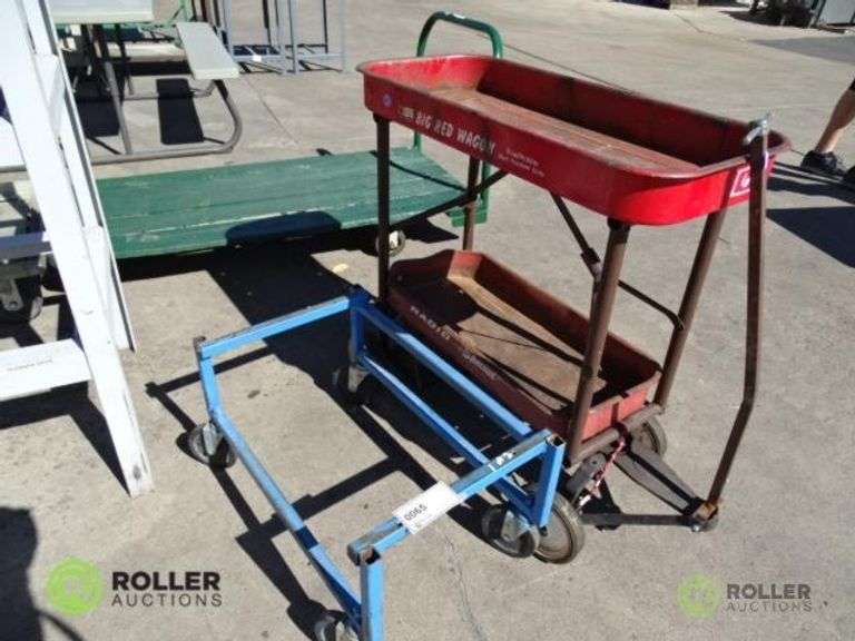 (2) Rolling Metal Carts Roller Auctions