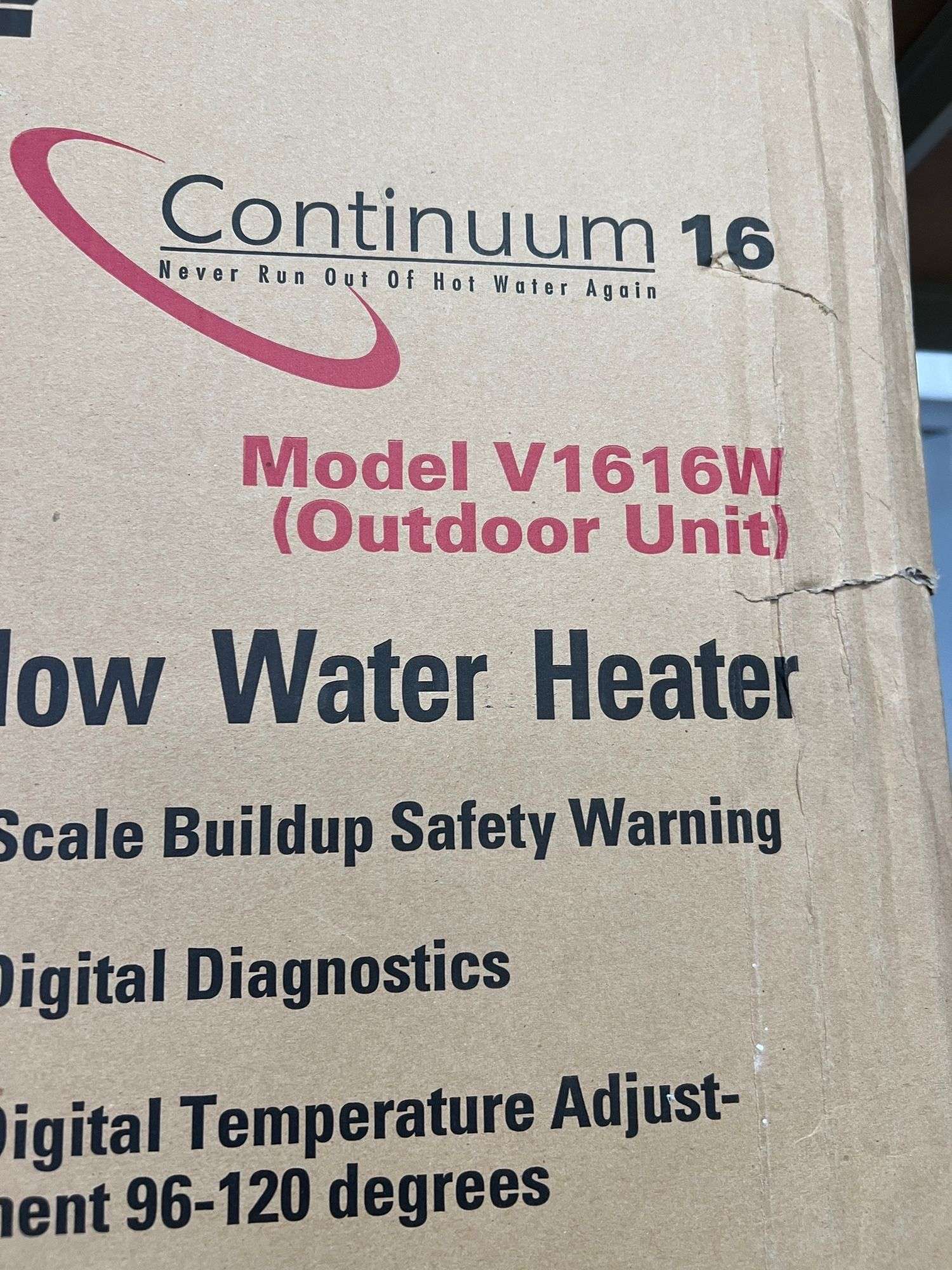 Rinnai Continuum 16 V1616W Tankless Water Heater, Propane Only - Roller  Auctions