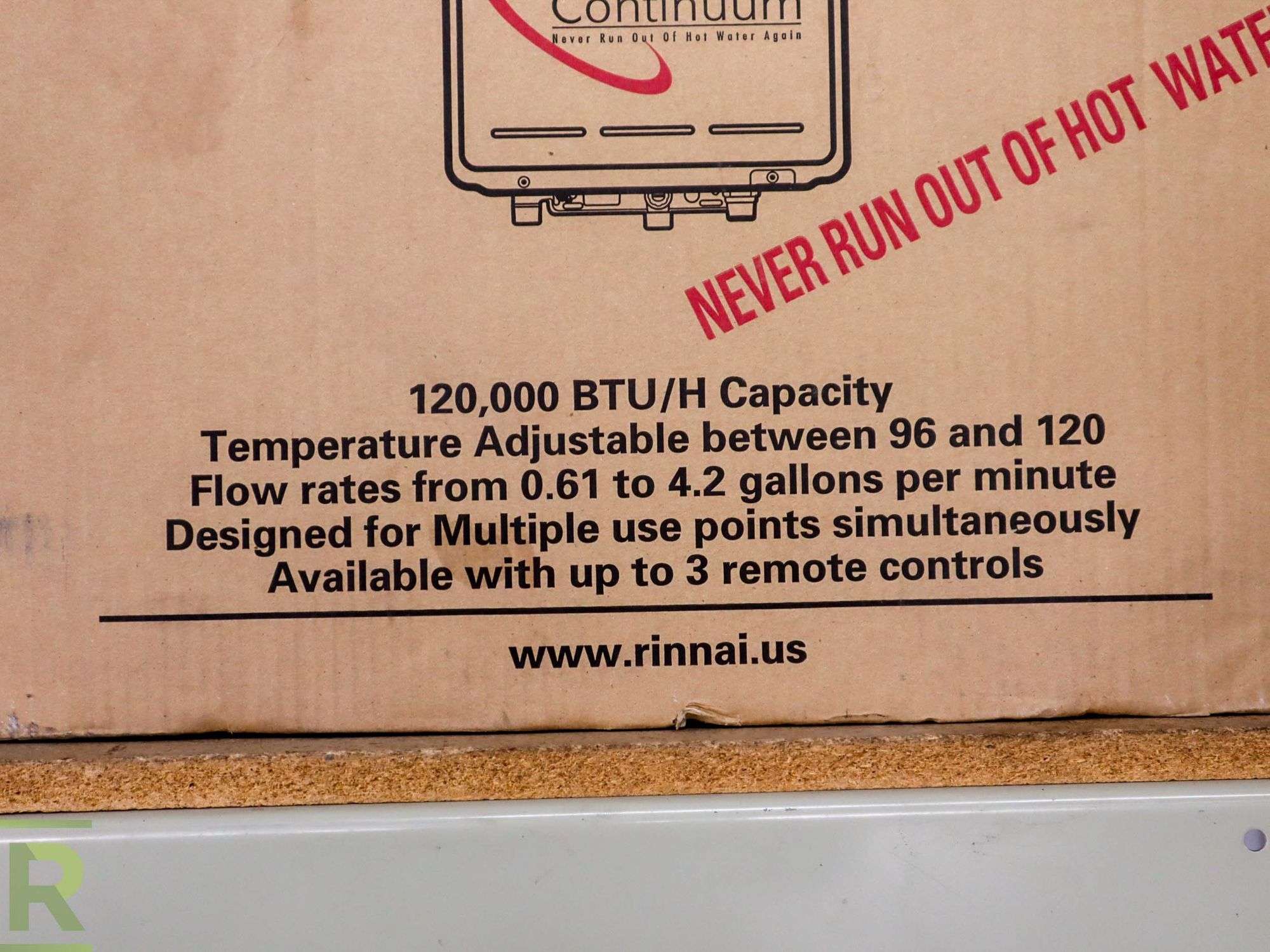 Rinnai Continuum 16 V1616W Tankless Water Heater, Propane Only - Roller  Auctions