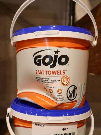 (4) Gojo Fast Towels - Roller Auctions