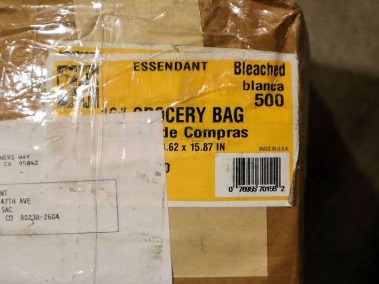 (3) Boxes Of Paper Bags - Roller Auctions