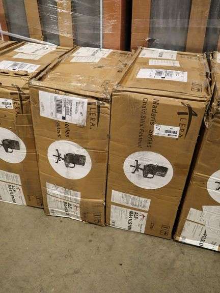 (2) Alera ALE-MA41LS10M High Back Tilt Chairs - Roller Auctions