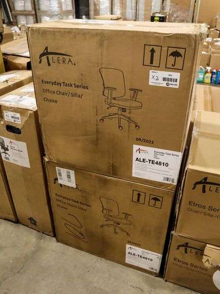 (2) Alera ALE-TE4810 Everyday Tasks Series Office Chairs - Roller Auctions
