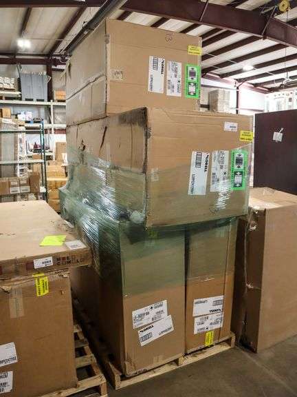 (2) Lorell Hutches, Right Return And Right Pedestal Credenza, Espresso - Roller Auctions
