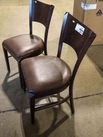 (2) Wood Dining Chairs - Roller Auctions