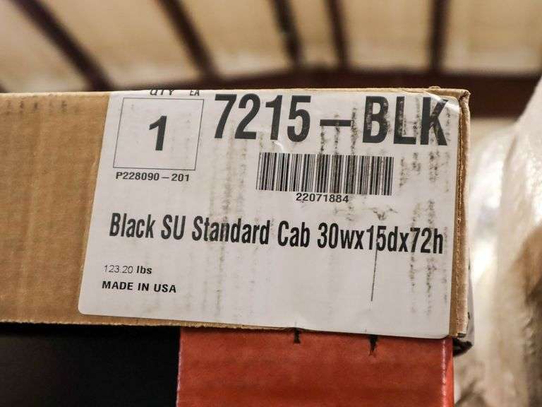 (2) Tennsco 7215-BLK 2-Door Storage Cabinets - Roller Auctions